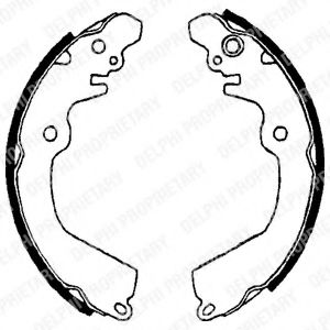 DELPHI LS1643 Тормозные колодоки 