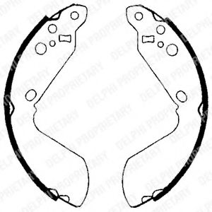 DELPHI LS1651 Тормозные колодоки 