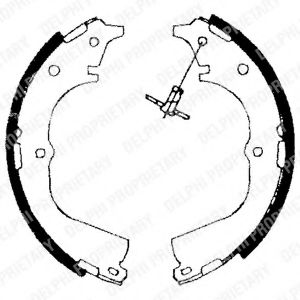 DELPHI LS1654 Тормозные колодоки 