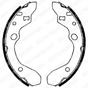DELPHI LS1679 Тормозные колодоки для MAZDA 323 F V (Мазда 323 ф5) DELPHI LS1679 Тормозные колодоки для MAZDA 323 F V (Мазда 323 ф5)