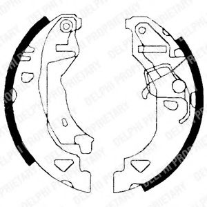 DELPHI LS1682 Тормозные колодоки 