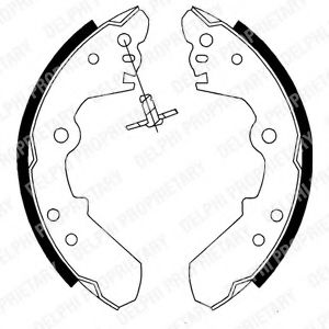 DELPHI LS1687 Тормозные колодоки 