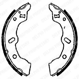 DELPHI LS1699 Тормозные колодоки 