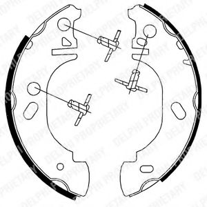 DELPHI LS1700 Тормозные колодоки 