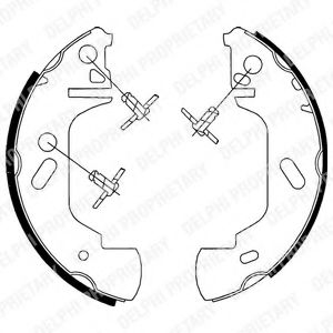 DELPHI LS1701 Тормозные колодоки 