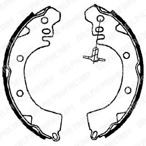 DELPHI LS1705 Тормозные колодоки 