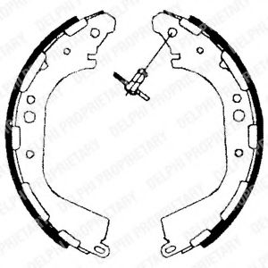 DELPHI LS1709 Тормозные колодоки 