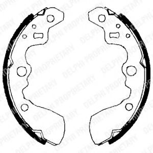 DELPHI LS1710 Тормозные колодоки 