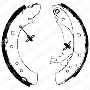 DELPHI LS1713 Тормозные колодоки 