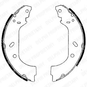 DELPHI LS1715 Тормозные колодоки 