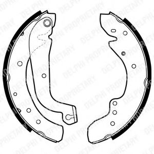 DELPHI LS1726 Тормозные колодоки 