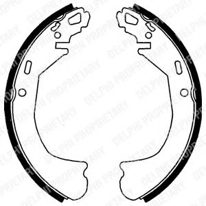 DELPHI LS1738 Тормозные колодоки 