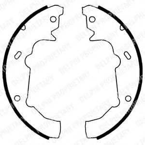 DELPHI LS1750 Тормозные колодоки 