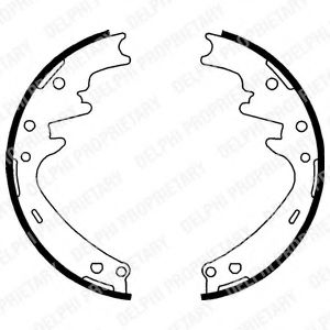 DELPHI LS1751 Тормозные колодоки 