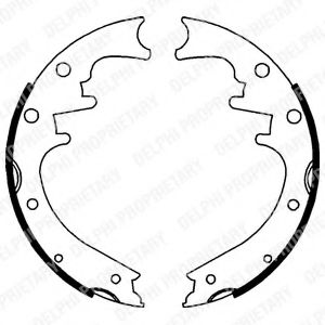 DELPHI LS1759 Тормозные колодоки 