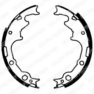 DELPHI LS1780 Тормозные колодоки 