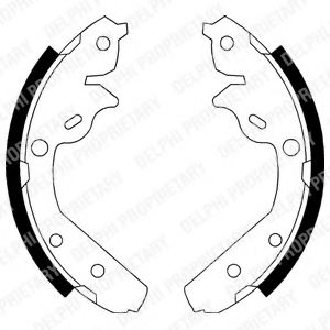 DELPHI LS1793 Тормозные колодоки 