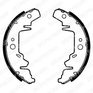 DELPHI LS1814 Тормозные колодоки 