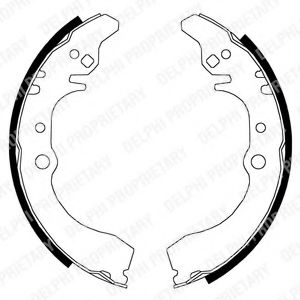 DELPHI LS1823 Тормозные колодоки 