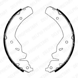 DELPHI LS1825 Тормозные колодоки 