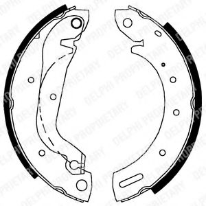DELPHI LS1827 Тормозные колодоки 