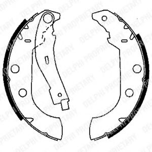 DELPHI LS1833 Тормозные колодоки 