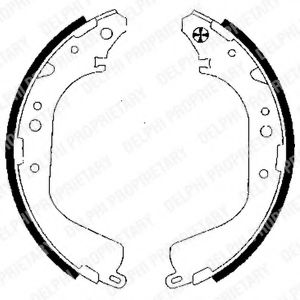 DELPHI LS1834 Тормозные колодоки 