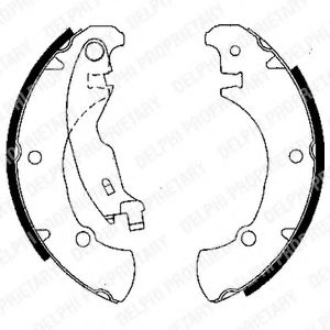 DELPHI LS1840 Тормозные колодоки 