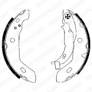 DELPHI LS1841 Тормозные колодоки 