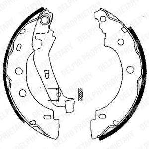 DELPHI LS1842 Тормозные колодоки 