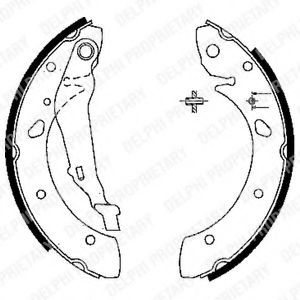 DELPHI LS1843 Тормозные колодоки 