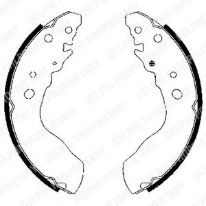 DELPHI LS1845 Тормозные колодоки 