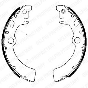 DELPHI LS1846 Тормозные колодоки 