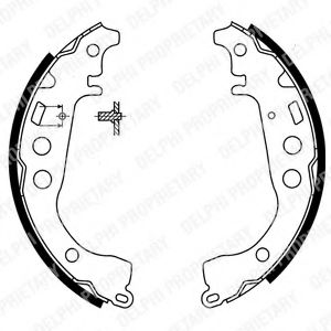 DELPHI LS1854 Тормозные колодоки для TOYOTA PRIUS (Тойота/тоета Приус) DELPHI LS1854 Тормозные колодоки для TOYOTA PRIUS (Тойота/тоета Приус)
