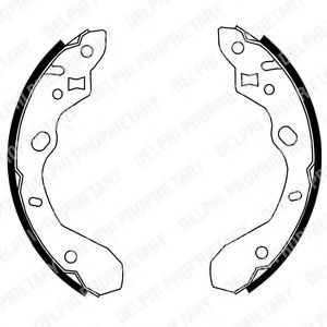 DELPHI LS1855 Тормозные колодоки 