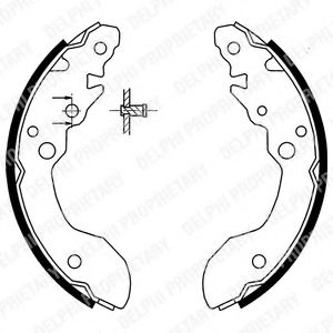 DELPHI LS1856 Тормозные колодоки 