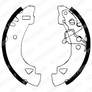 DELPHI LS1860 Тормозные колодоки 