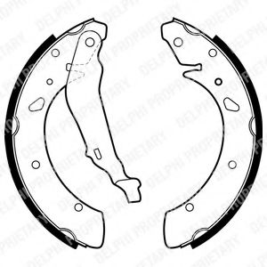 DELPHI LS1871 Тормозные колодоки 