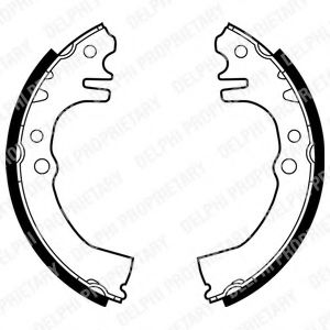 DELPHI LS1874 Тормозные колодоки 
