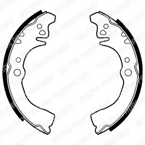 DELPHI LS1875 Тормозные колодоки 