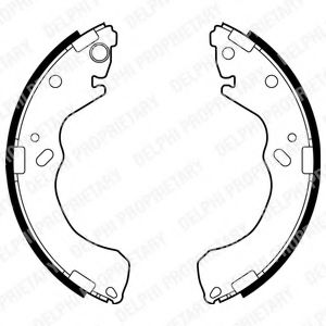 DELPHI LS1877 Тормозные колодоки 