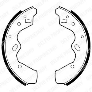 DELPHI LS1878 Тормозные колодоки для MAZDA (Мазда) DELPHI LS1878 Тормозные колодоки для MAZDA (Мазда)
