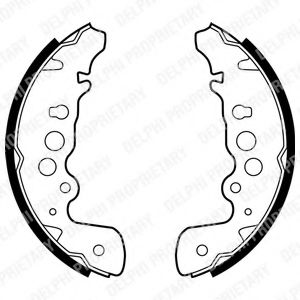 DELPHI LS1882 Тормозные колодоки 
