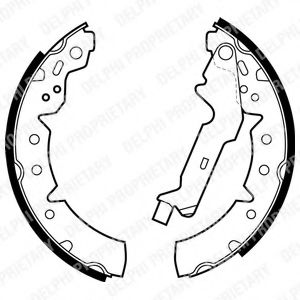 DELPHI LS1883 Тормозные колодоки 