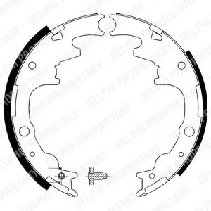 DELPHI LS1887 Тормозные колодоки 