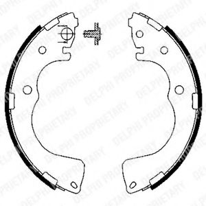 DELPHI LS1904 Тормозные колодоки 