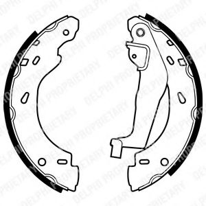 DELPHI LS1910 Тормозные колодоки 