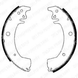 DELPHI LS1911 Тормозные колодоки 