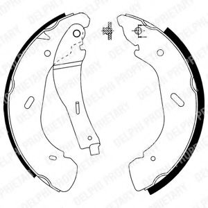 DELPHI LS1914 Тормозные колодоки 