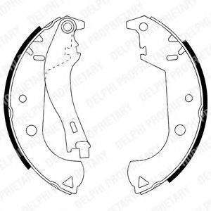 DELPHI LS1916 Тормозные колодоки 